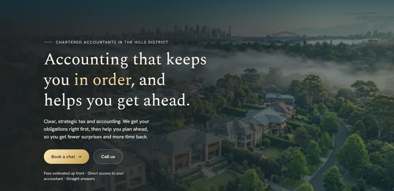 The R Dhillon and Co site we built, on a desktop screen.